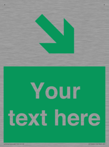 Custom Safe condition: Green Down right arrow